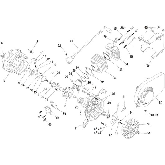 Картер и головка цилиндра Champion IGG980